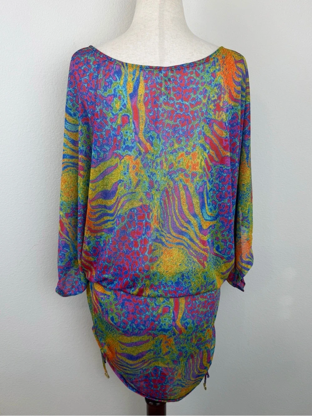 Luli Fama South Beach Dress Multicolor Swim Coverup Size Medium
